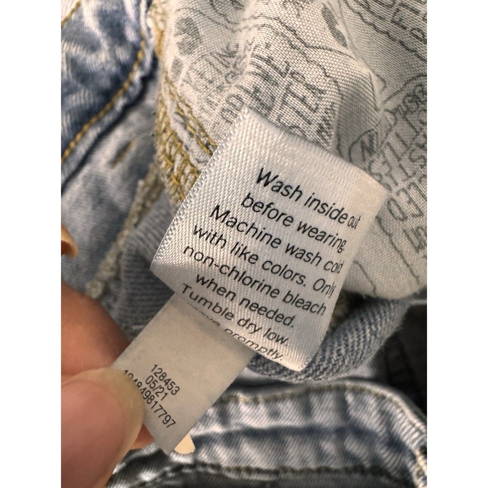 SO Women's Super High Rise Balloon Leg Blue Denim Jeans Size 11/30W - Picture 7 of 8